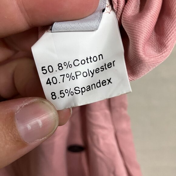 Cherfly Women's Small Peach Pink V-Neck Sleeveless Wide Leg Elegant Jumpsuits - Picture 8 of 16